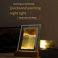 thumbnail image 5 of Sand Art Moving Night Lamp Craft Quicksand 3D Landscape Flowing Sand Picture Hourglass Gift LED Table Night Light,Red, 5 of 5