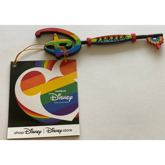 Disney Store Rainbow Collection Mickey Collectible Key New with Tag