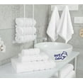 thumbnail image 4 of American Soft Linen Turkish 6 Piece Towel Set, 100% Cotton Premium Soft Bathroom Towels, White, 4 of 9