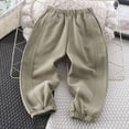 thumbnail image 2 of Ashirexll Boys Sweatpants Solid Color Curved Leg Sweatpants with Side Pockets Outdoor Sports Pants for 7-13 Years, 2 of 5