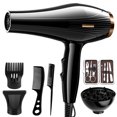 thumbnail image 4 of DPTALR Hair Dryer With Diffuser,Lightweight Travel Hairdryer For Normal & Curly Hair Includes Volume Styling Nozzle, 4 of 9