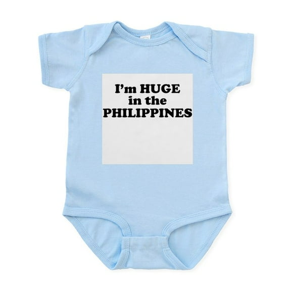 CafePress - I'm HUGE In The PHILIPPINES Infant Bodysuit - Baby Light Bodysuit, Size Newborn - 24 Months