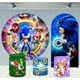 thumbnail image 2 of Fondo de Sonic con forma de erizo corriendo redondo, fondo para fiesta de cumpleaños de niños, pancarta de superficie cilíndrica, accesorios de decoración para fotografía, 2 of 5