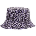 thumbnail image 1 of 1 Pce Chapeau Bob Double Face à Imprimé Léopard Pare-Soleil Pêcheur Hap Mode, 1 of 6