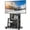 Black 32-75", variant on TAVR Furniture Mobile TV Cart for 40-86 inch with 3 Tiers Wooden Shelves, Height Adjustable Portable Rolling TV Stand up to 200lbs