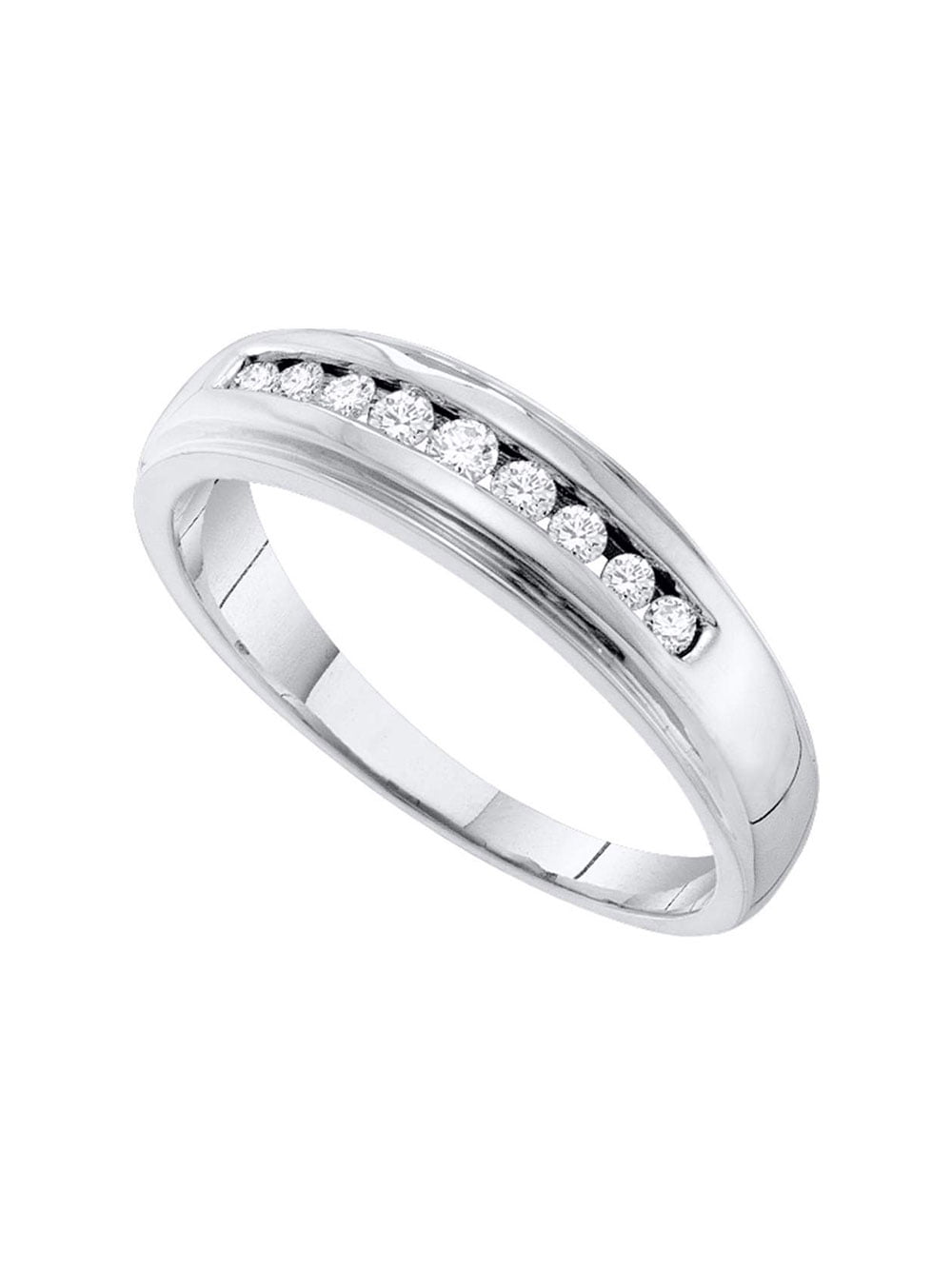 Details about   14K Yellow/White Gold 6mm Design Wedding Band 