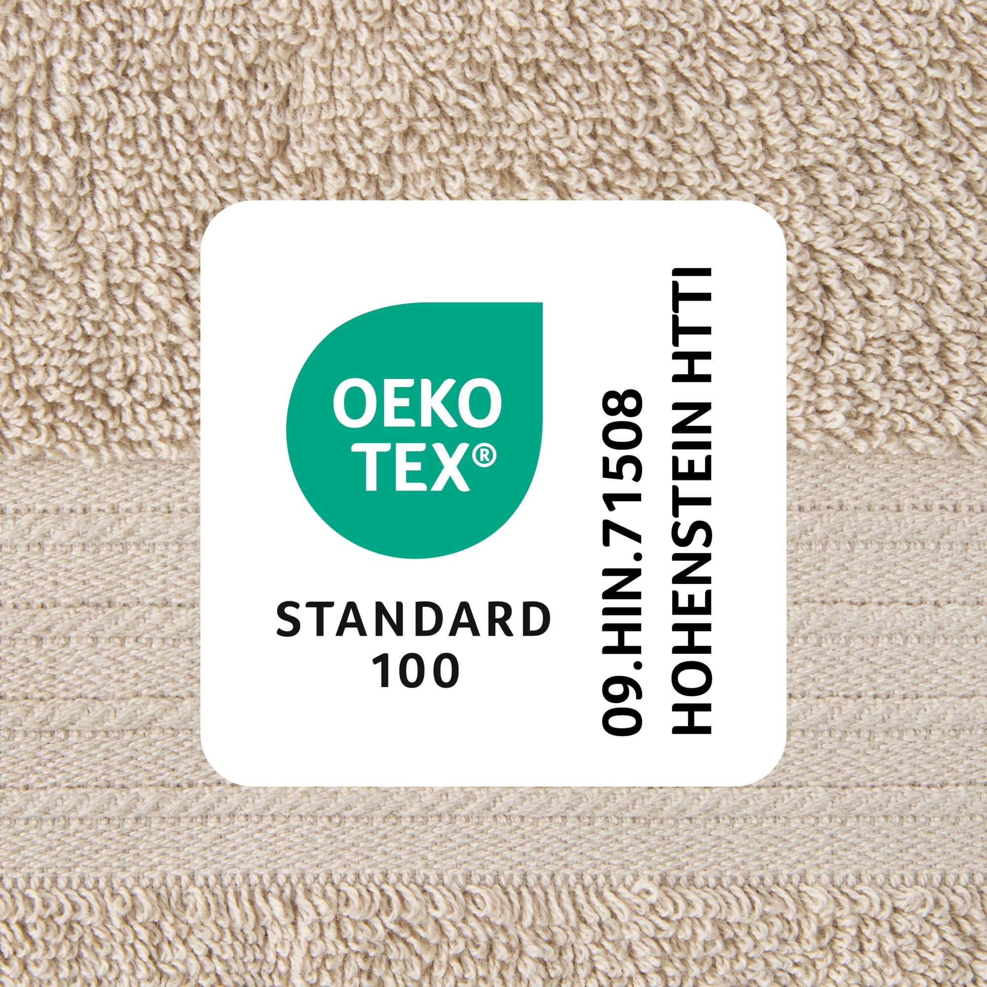 TOWN & COUNTRY EVERYDAY 6-Piece Assorted Solid Dobby Border Set, 2-Bath Towels, 2-Hand Towels, 2-Washcloths, 100% Cotton, Plush & Absorbent 650GSM, Beige
