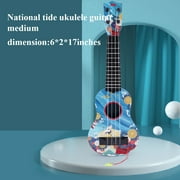Esaierr 1-5Y Kids Baby Toys Ukulele Simulation Can Play the Instrument Toddler Boy Girl Toys Kids Gifts-Blue