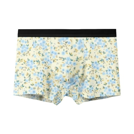 

Men s Mesh Boxer Briefs Cooling Breathable Sports Underwear Unique floral Artistic sense Trunks Unique Gifts for Boys Sizes 2XS-6XL