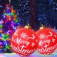 thumbnail image 4 of Bola de Navidad 60cm Inflable PVC Resplandor Inflable (Estilo M), 4 of 6