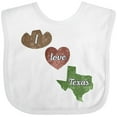 thumbnail image 3 of Inktastic I Love Texas Boys or Girls Baby Bib, 3 of 4