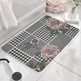 thumbnail image 3 of Pioneer Flower Floral Print Flannel Non Slip Door Rugs,Washable Door Mats Indoor,Decorative Door Mats,Dirt-Resistant and Absorbent Doormat for Entrance,Bedroom,Kitchen,Bathroom,31.5"x17", 3 of 4