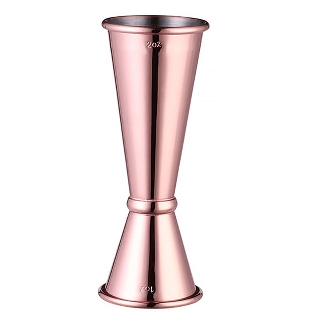 Cóctel Jigger Medidor de vino doble Vaso medidor de onzas de acero inoxidable con escala Worallymy JD719167242