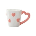 thumbnail image 2 of Valentine's Day Heart Ceramic Couple Mug Set - Romantic Coffee/Tea Mugs, Perfect Gift for Valentines Opening Activities & Easter Decor, Cute Design for Couples & Loved Ones, 5.27*3.7*3.54in, Pink, 2 of 6