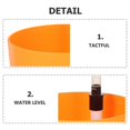 thumbnail image 3 of Round Garden Stylish Self-watering Planter Water Level Display Foolproof Easy to Use (Orange), 3 of 4
