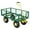 500 lbs. | Green + Yellow, variant on Heavy Duty Steel Garden Cart,Utility Garden Trailer for Lawn Mower, with Removable Mesh Sides to Convert Into Flatbed for Gardening Soil, Tools , 1200 Lb Capacity
