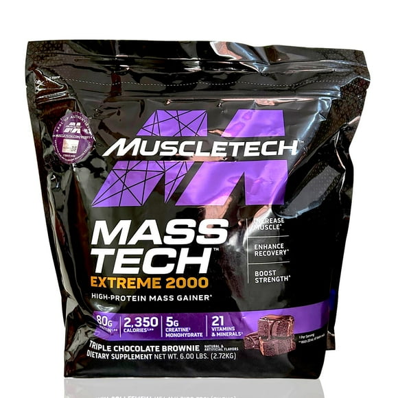Masstech Extreme 2000 6 Lbs Triple Chocolate Brownie Muscletech. Muscletech MTMASTECCHOCOLATE6LBS