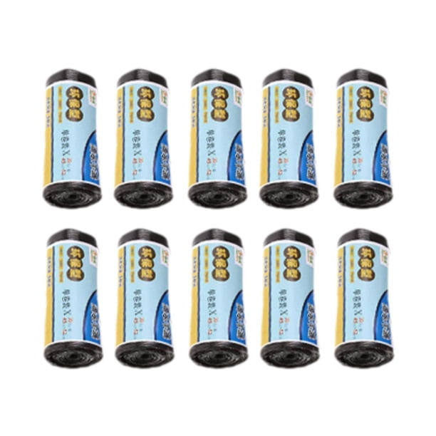 Bolsas de basura,Bolsas de basura fuertes Bolsas de basura para el hogar de la cocina,10 rollos de bolsas de basura domésticas de 300 unidades,Bolsa de basura de cocina Revestimiento de Negro