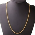 thumbnail image 4 of 3/4/5/6/7MM Women Men Chain Stainless Steel Wheat Braided Gold Tone Necklace Hot, 4 of 6
