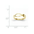 thumbnail image 2 of 14k Polished Ichthus Fish Ring, 2 of 2