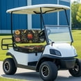 thumbnail image 3 of Binienty 2 Piece Golf Cart Seat Covers Floral Ladybug Club Car DS Precedent Golf Car Seat Cushion Cover and Backrest Cover Universal Fit for All Weather, 3 of 8