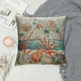 thumbnail image 2 of YANMS Throw Pillow Cover Vintage Ocean Theme Conch and Decorative Pillow Case Home Decor Square Cushion Cover Pillowcase (), 2 of 5
