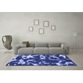 thumbnail image 3 of Ahgly Company Machine Washable Indoor Rectangle Abstract Blue Modern Area Rugs, 7' x 9', 3 of 4