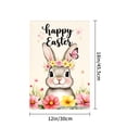 thumbnail image 4 of Happy Easter Bunny With Flowers Garden Flag For Home Outdoor Garden Yard Decor 12x18 Inch, 4 of 5