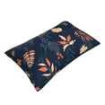 thumbnail image 3 of Naloa Autumn Leaves With Blue Pillowcase, Throw Pillowcase, Wrinkle-Free, Stain-Resistant with Hidden Zipper for Bedroom Sofa - 14"x20", 3 of 9
