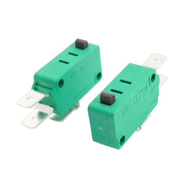 2 piezas de actuador de botón pulsador AC 16A 125V/250V micro interruptor de límite KW3-0Z