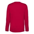 thumbnail image 5 of CORE365 CE10L Unisex Capital Long Sleeve Performance T-Shirt-Classic Red-S, 5 of 6