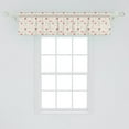 thumbnail image 2 of Ambesonne Tribal Window Valance, Fox Bear Arrows, 54" X 12", Salmon Amber White, 2 of 3