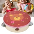 thumbnail image 4 of Cartoon Drum Handheld, Stable Kids Hand Drum, Hand-held Practical Home For Classrooms, 4 of 8
