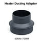 thumbnail image 4 of 60MM to 70MM Heaters Outlet Adaptor Double End Heaters Ducting Reducer for Heaters Ducting Pipe, 4 of 5