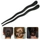 thumbnail image 2 of 2 palillos para el cabello de ébano natural, estilo retro, accesorio para el cabello para mujer (6030), 2 of 7