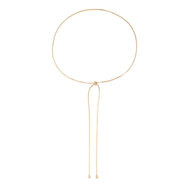 Joyería Serpiente Cadena Gargantillas Collar Robusto Delicado Elegante Flexible Elegante Encanto Atractivo Exquisito para Mujeres Boda Simple Versátil dorado Yuyangstore Collares de cadena plana