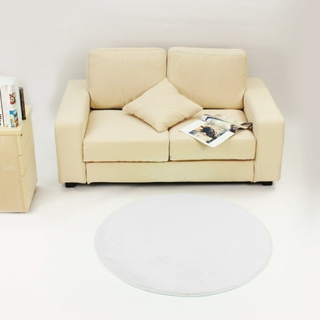 100cm 40 Luxury Round Rugs Carpet Large Fluffy Super Soft Circular Rug Warm Suitable For Home Living Room Bedroom Children S Office