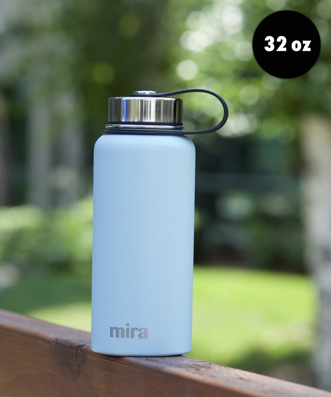 MIRA Brands MIRA 32 oz Stainless Steel Insulated Sports Water Bottle -  Metal Thermos Flask Keeps Cold for 24 Hours, Hot for 12 Hours 