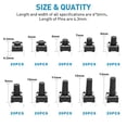 thumbnail image 2 of QTEATAK 200 Pcs 10 Value 4 Pins 6 x 6mm  Momentary Tact Tactile Push Button Switch Assortment Kit, 2 of 7