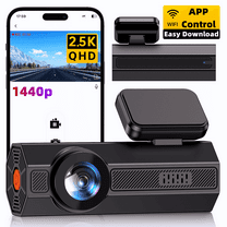 2.5K WiFi Dash Cam for Cars, UDH Mini Dashcam with App, 1440P Front Car Camera, 160°Wide, G-Sensor, Loop Recording, WDR Night Vision, 24H Parking Monitor