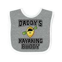 Inktastic Kayak Daddy Kayaking Buddy Boys or Girls Baby Bib