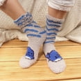 thumbnail image 5 of Women's 1 Pair Super Soft Cute Fuzzy Cozy Warm Animal Face Indoor Outdoor Cabin Crew Home Socks, Whale, 5 of 8
