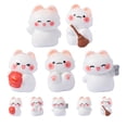 thumbnail image 6 of GOOHOCHY 10pcs Cute Mini Cat Figurines Resin Kitten Sculptures Kitten Statues Small Animal Desktop Decor for Fairy Garden Scenes Wedding Cake Topper, 6 of 8