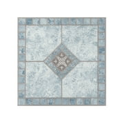 Achim Portfolio 12"x12" 2.0mm Peel & Stick Vinyl Floor Tiles 9 Tiles/9 Sq. Ft. Blue Diamond