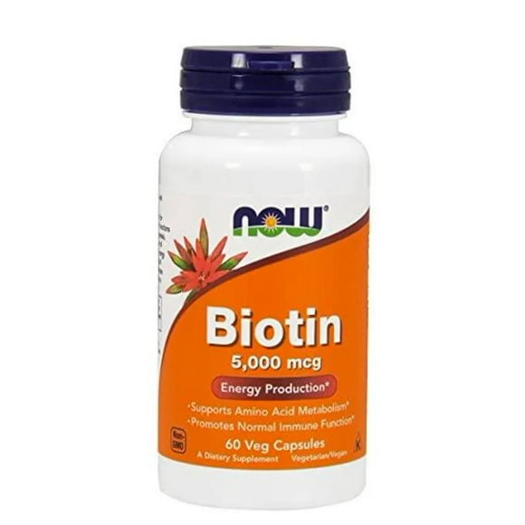 Vitaminas Now Biotina 5,000mcg 60 Cápsulas Now Biotina 5,000mcg