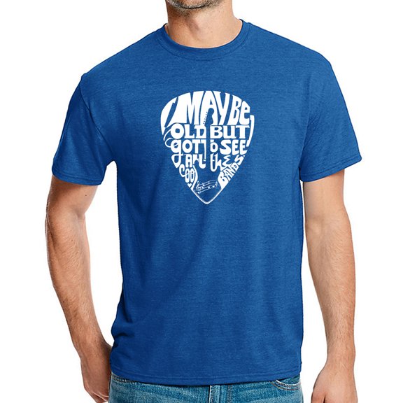 Men's Premium Blend Word Art T-shirt - Guitar Pick