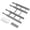 GRAY, variant on Bamboo Drawer Dividers with Inserts and Labels, Adjustable Expandable Kitchen and Home Organizer for Office and Dressers, 4 Dividers with 9 Inserts (17"-22")