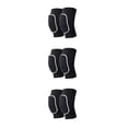 thumbnail image 1 of Sonducket Rodilleras de poliéster con tela agradable al tacto para rodilleras de baile y fútbol Voleibol negro+blanco como se muestra Type1 NO1, 1 of 6