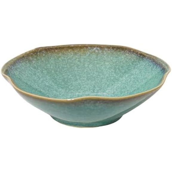 Decorative Bowl 7.6'' Ceramic, Ruffle Catch All Key Bowls for Entryway Table, Coffee Table Bowl Decor, Handcrafted Large Decorative Bowl, Purse Potpourri Bowl$$Home Decor, Kitchen, & Other