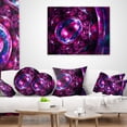 thumbnail image 4 of Designart Ornate Sparkle Violet and Blue - Contemporary Throw Pillow - 16x16, 4 of 5